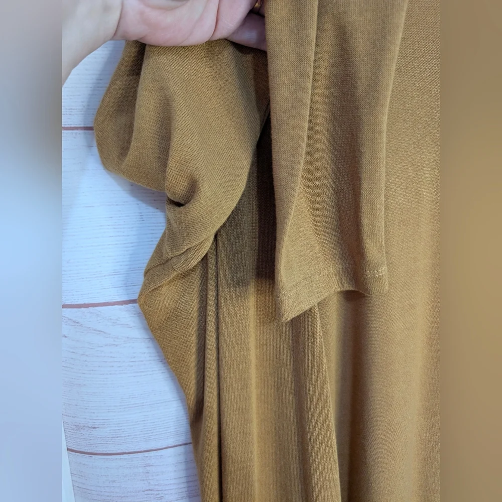 ⭐ Host Pick ⭐ Nikki Poulos Rust Color Open Fron Duster / Cardigan Size Large - Picture 7 of 7